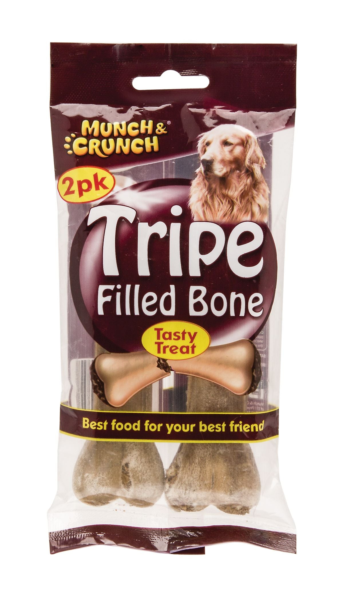 Tripe Filled Bone 2pk