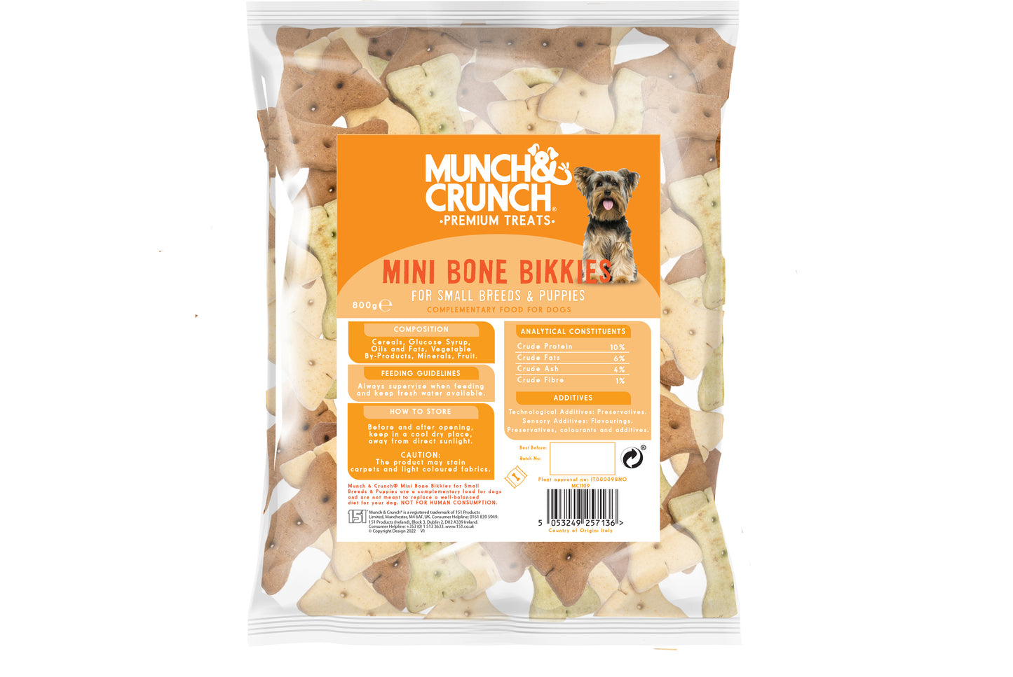 Mini Bone Bikkies For Small Breeds & Puppies 700g