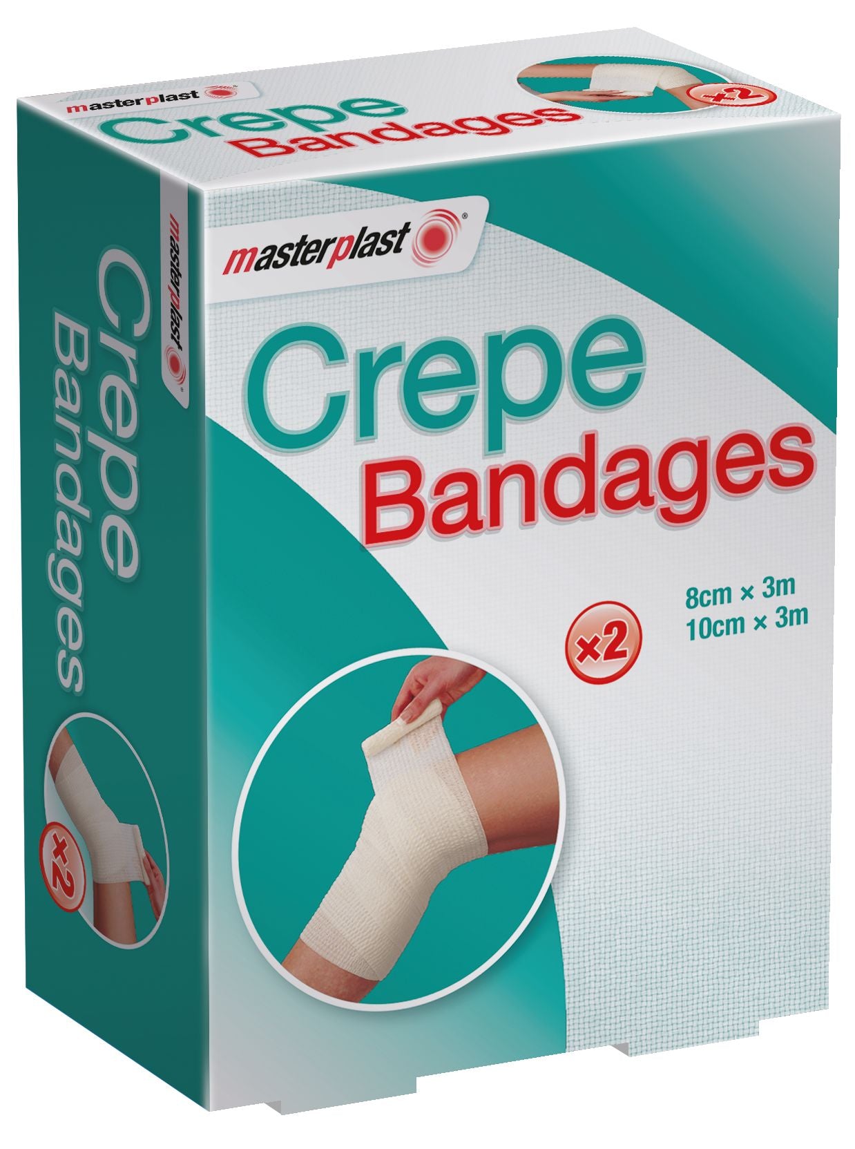 MasterPlast Crepe Bandages 2 Pack