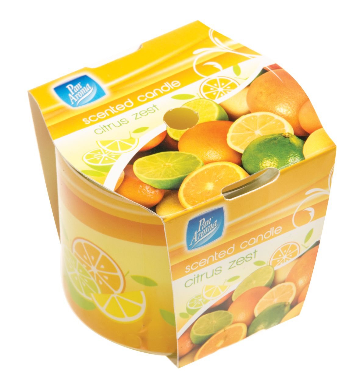 Bougie cylindrique droite - Zeste d'agrumes