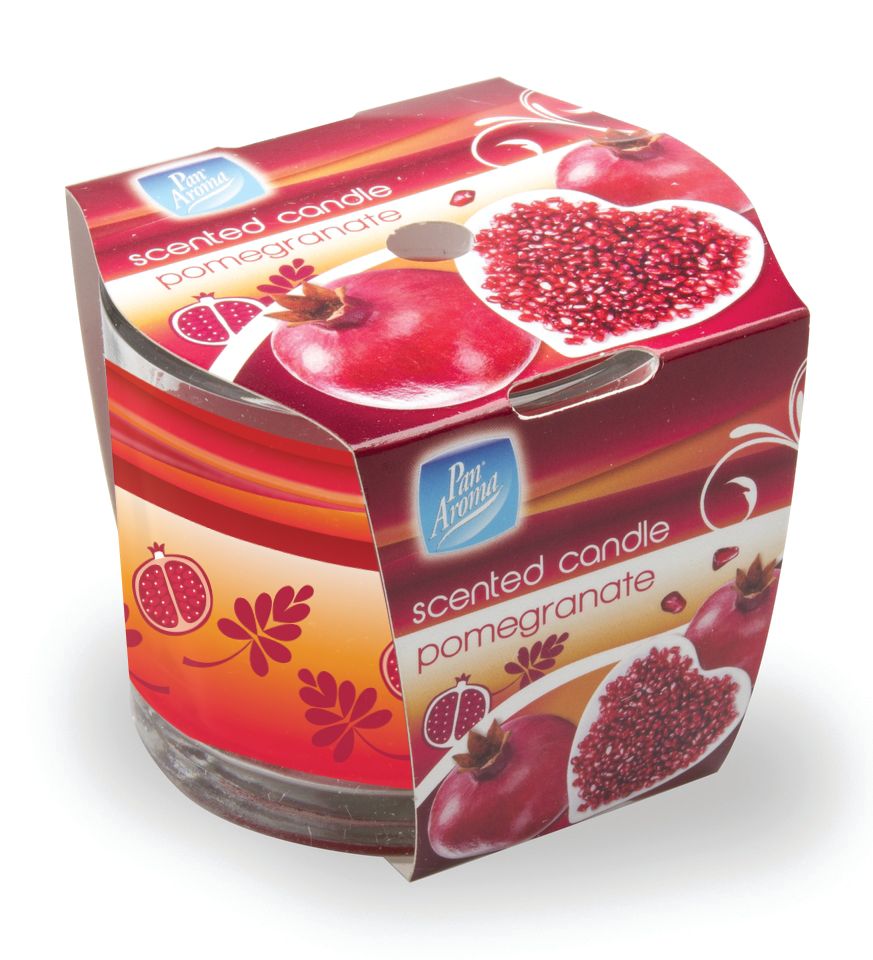 Bougie à bandeau droit Pomegranate