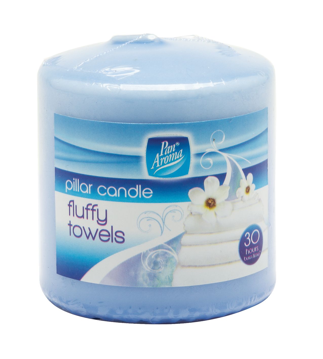 Bougie Pilier - 30 Heures - Serviettes Moelleuses
