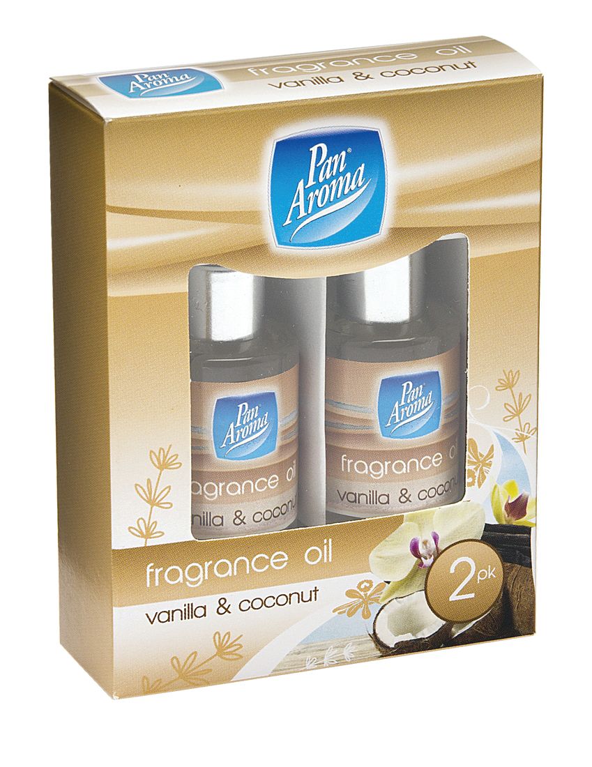 Lot de 2 huiles parfumées - Vanille et noix de coco