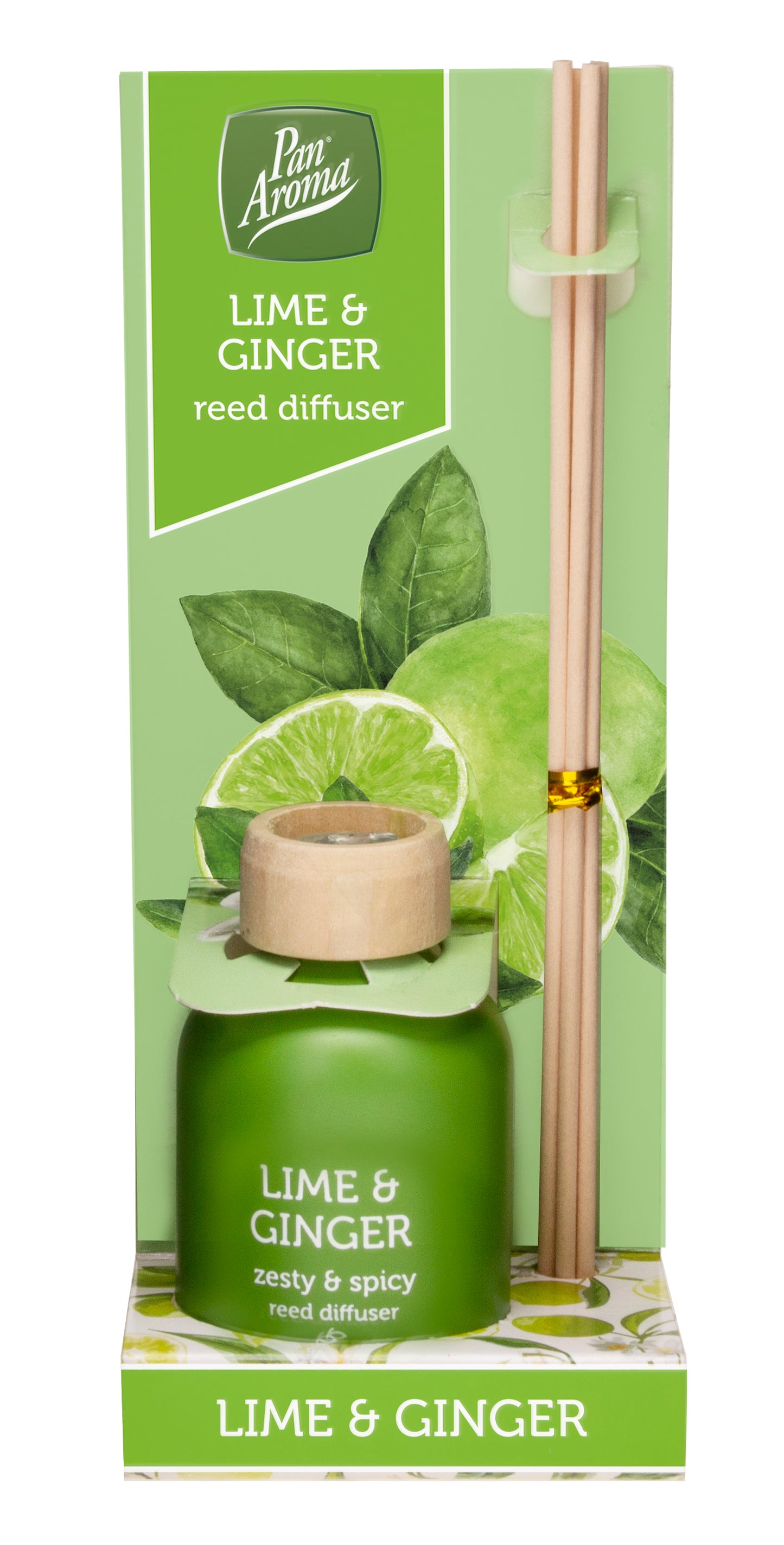 Diffuseur à roseaux Pan Aroma - Citron vert & Gingembre 50 ml