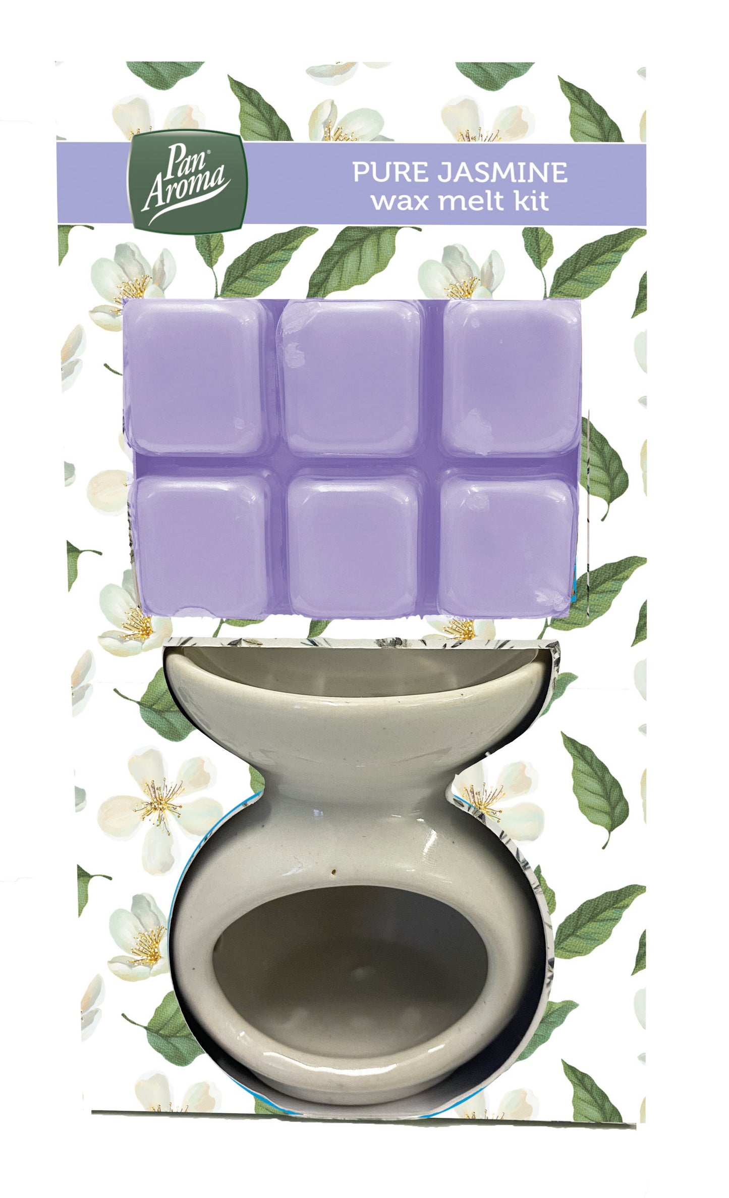 Ensemble brûleur à cire - Jasmin pur, lot de 6