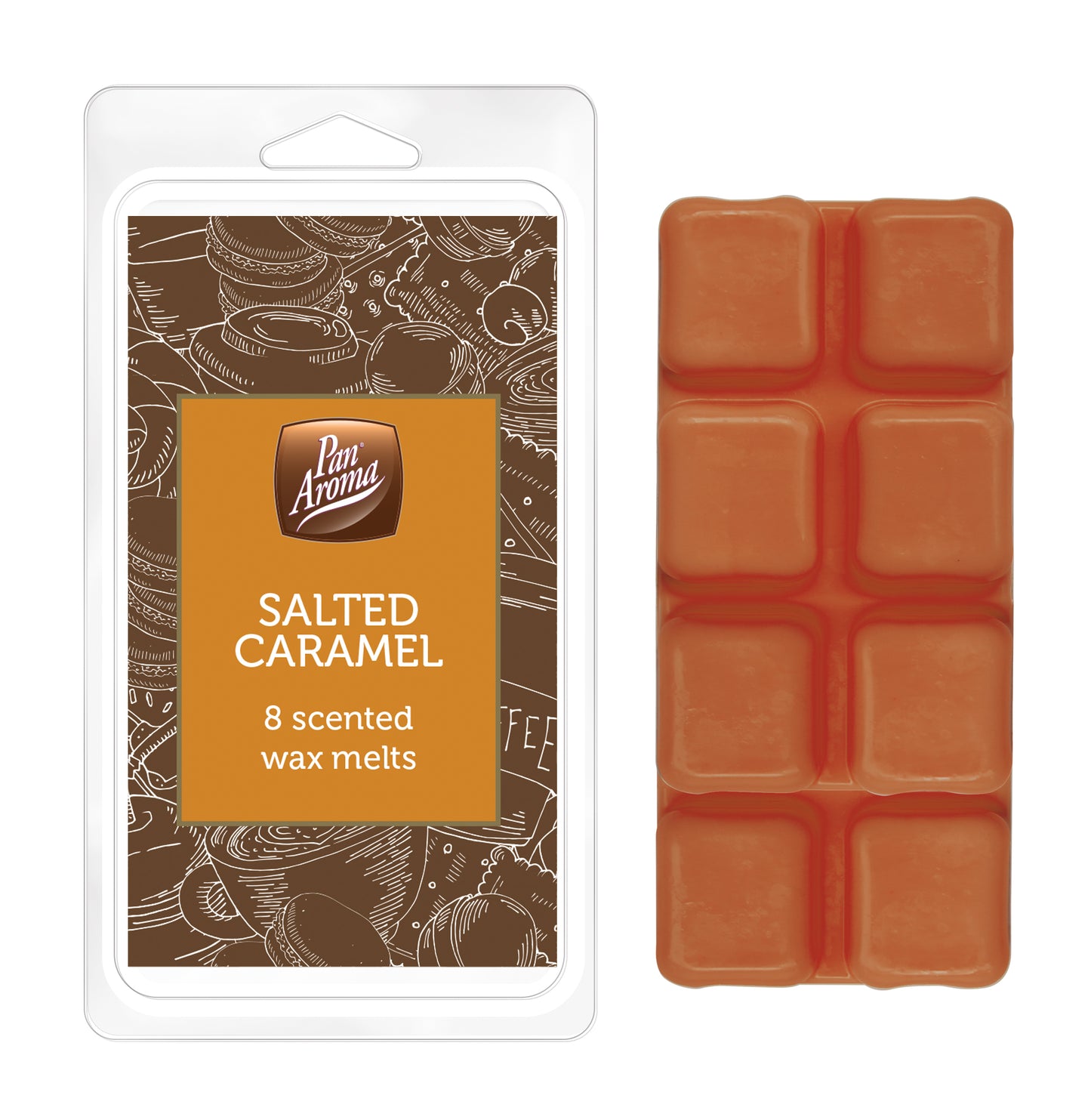 Carrés de cire fondante – Caramel salé