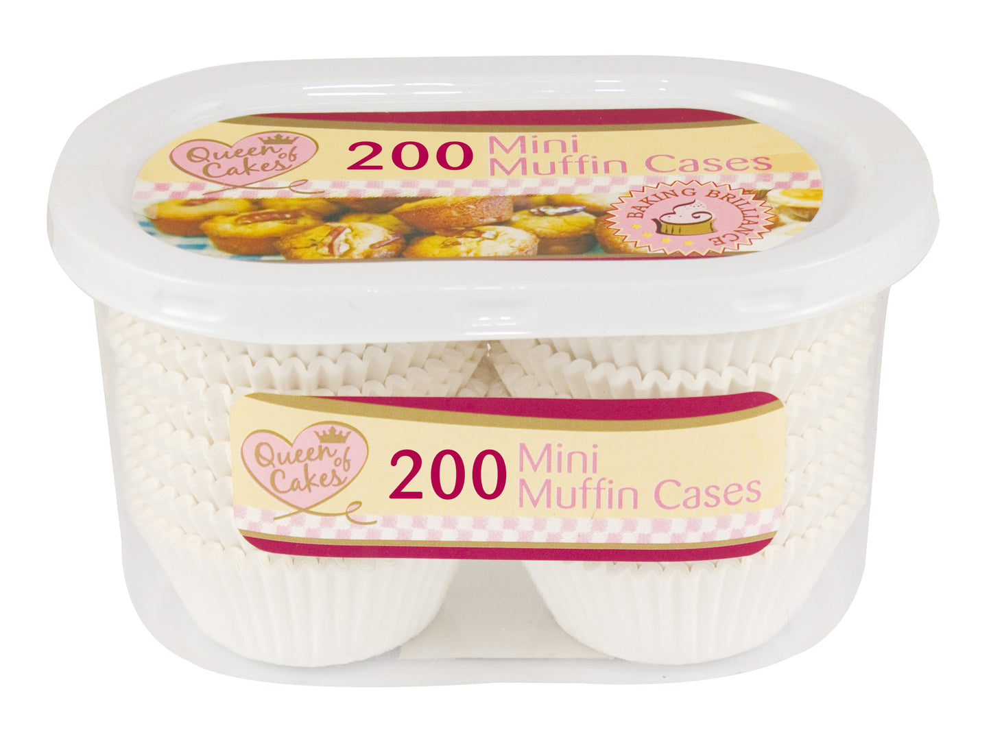 Mini caissettes à muffins, paquet de 200