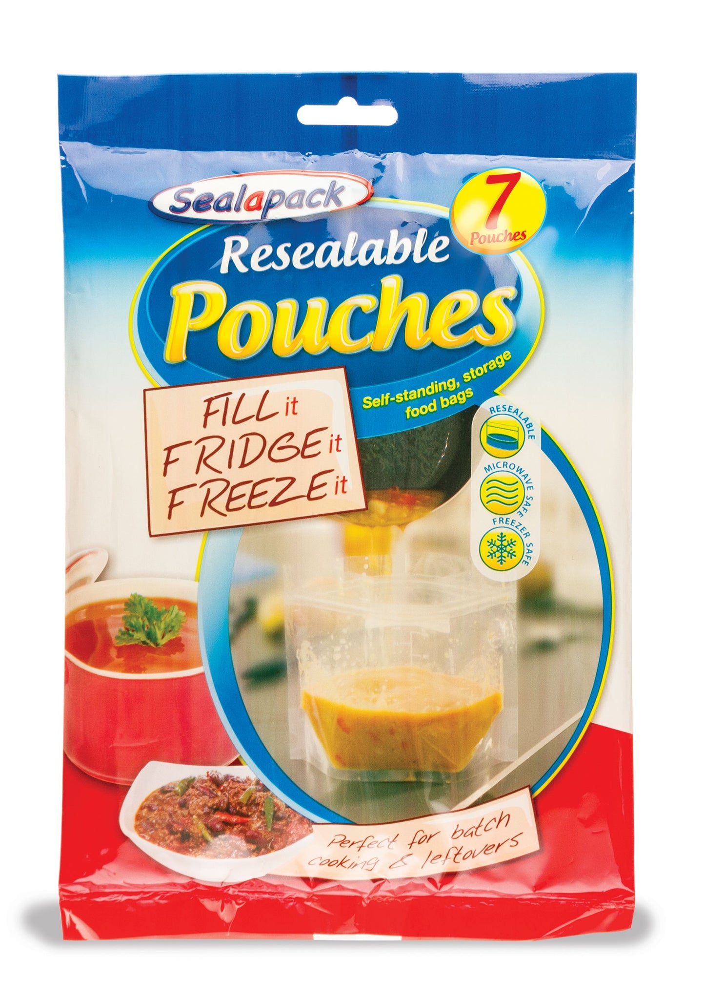 SEALAPACK - SACS RÉFRIGÉRATEUR ET CONGÉLATEUR REFERMABLES - PAQUET DE 7