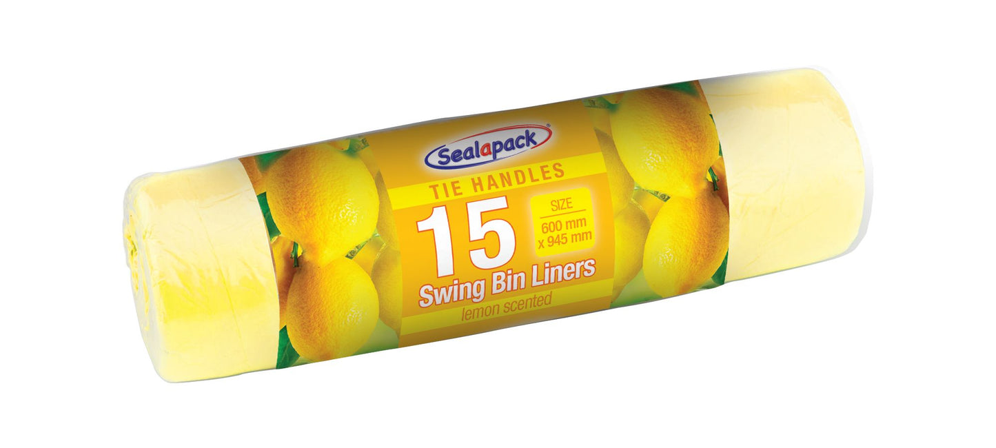 Sacs poubelle parfum citron (15 pièces)