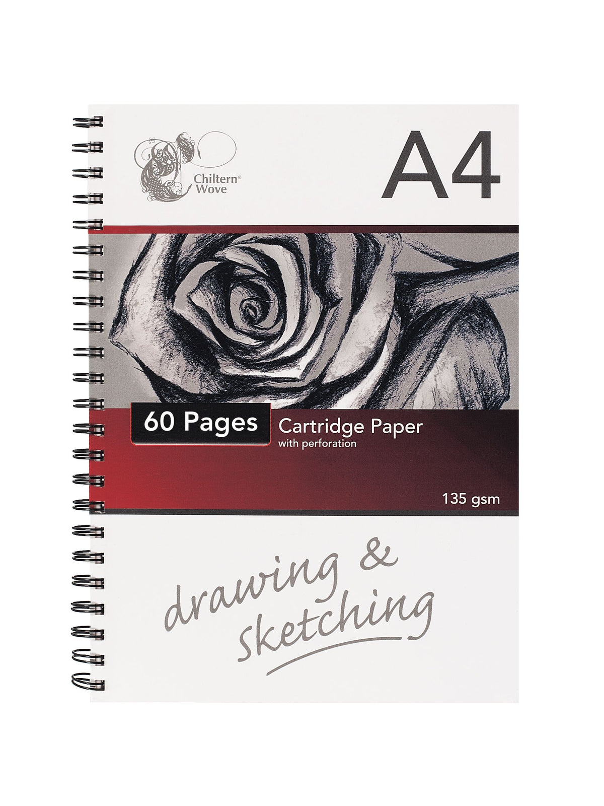 Carnet de croquis spirale A4 30 feuilles/60 pages