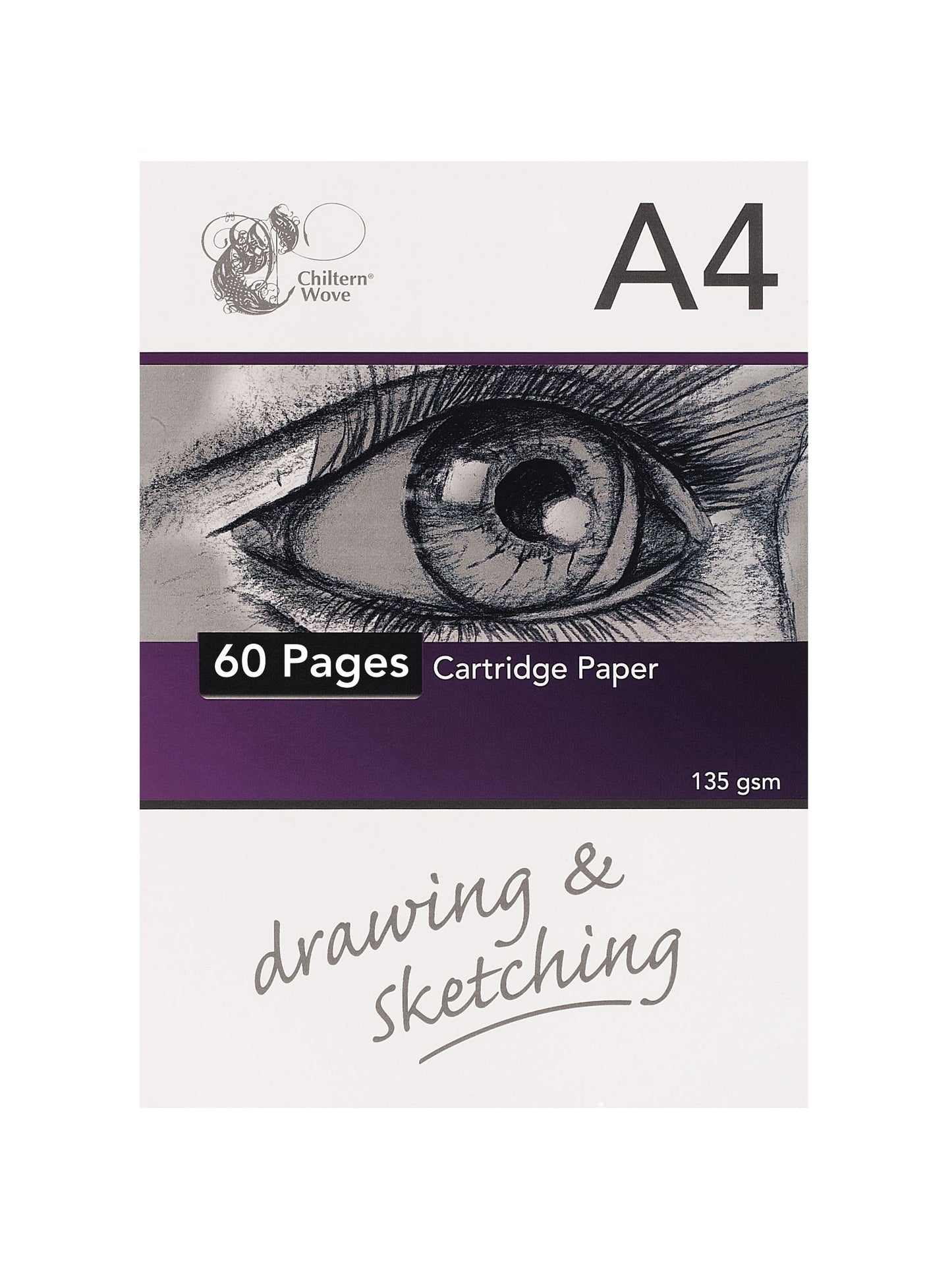 Bloc de croquis avec reliure spirale A4 30 feuilles/60 pages
