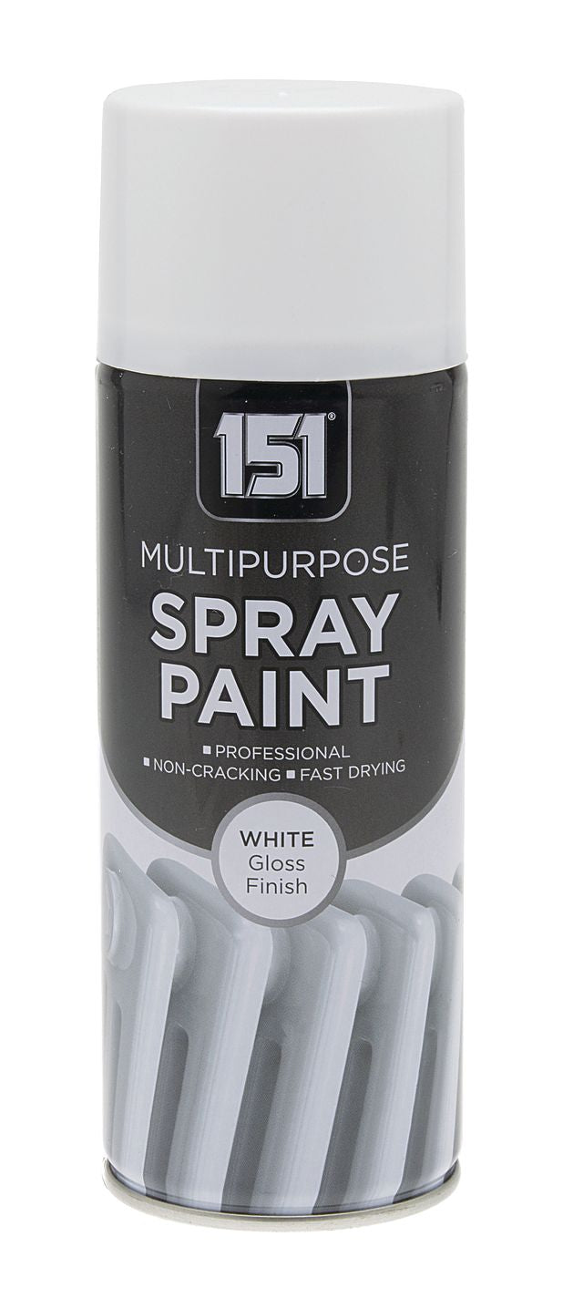 Peinture aérosol blanche brillante 400ml