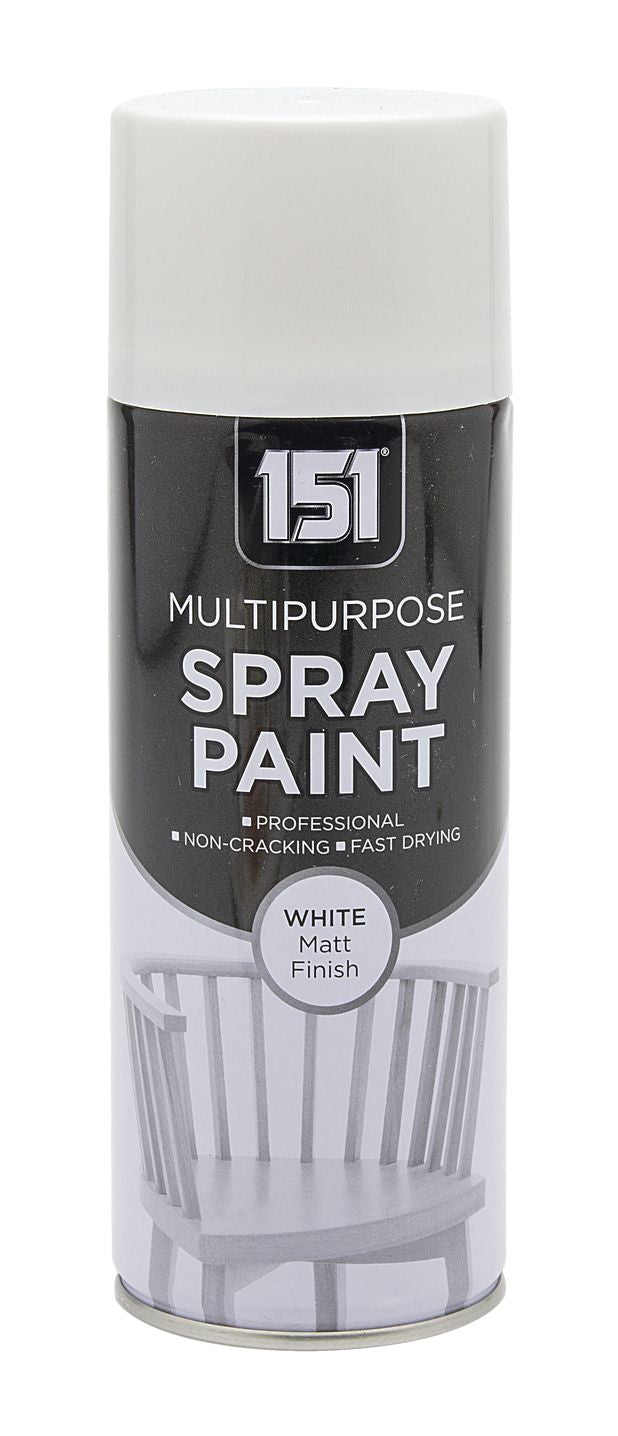 Peinture aérosol blanche mate 400 ml