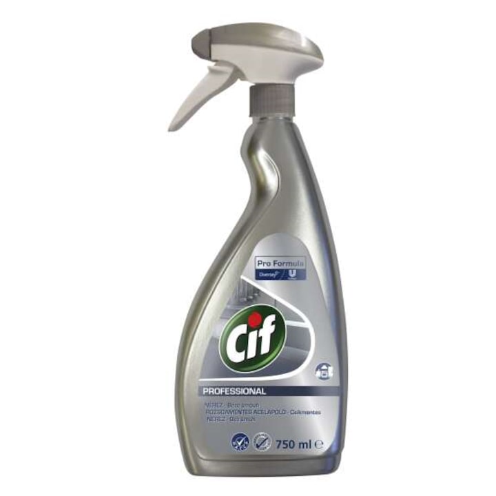 Cif Professionnel Nettoyant Inox sans parfum, 750ml