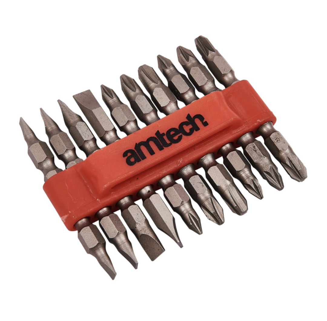 Jeu d'embouts de vissage double Amtech L2600 10 pièces