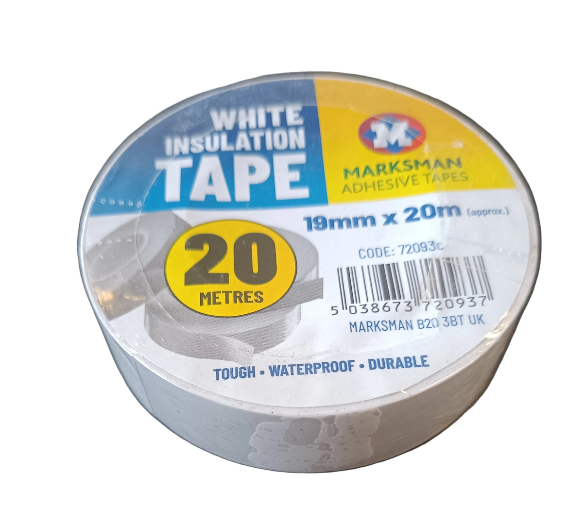 Marksman White Insulation Tape 19mm x 20m
