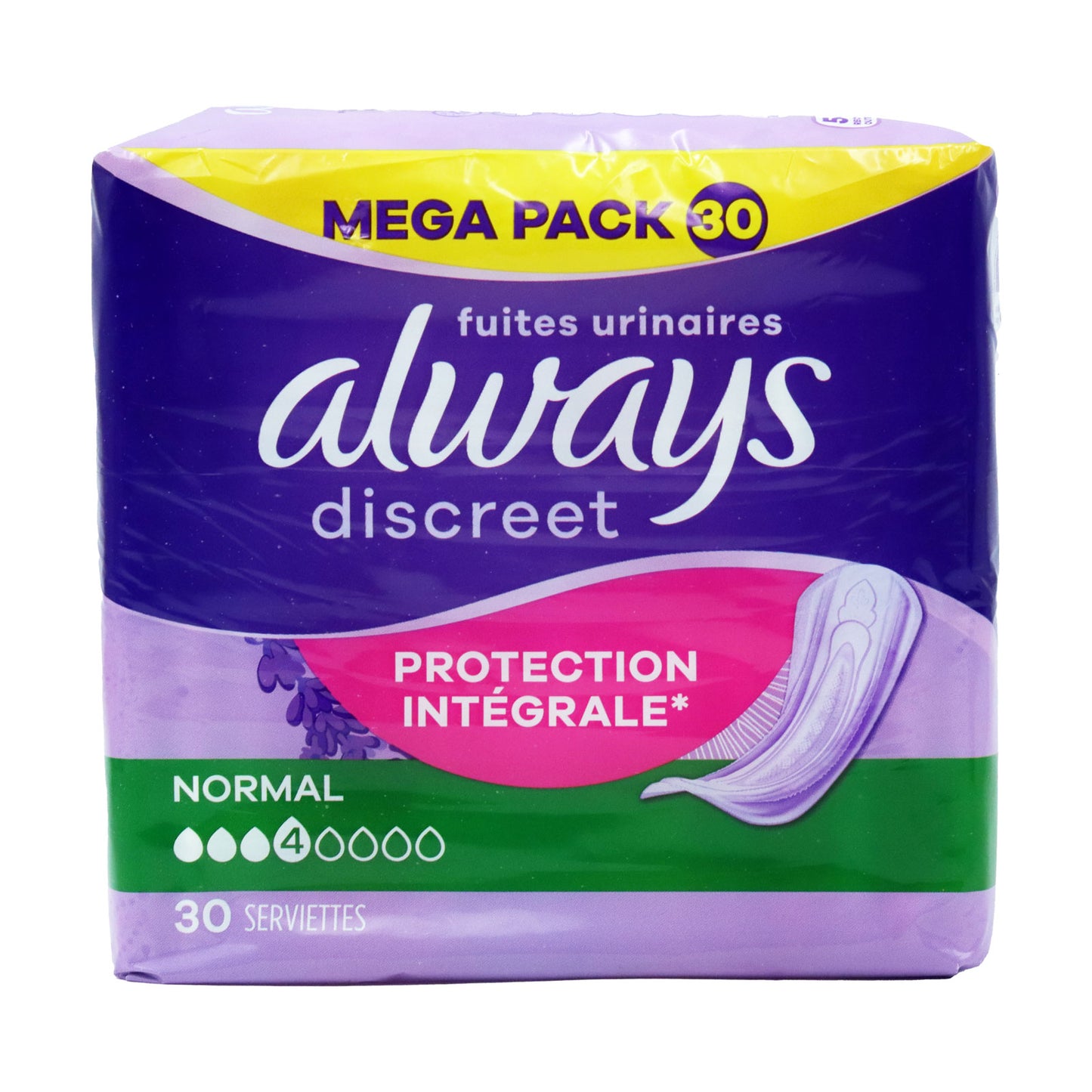 ALWAYS DISCREET INCONTINENCE NORMAL 30s