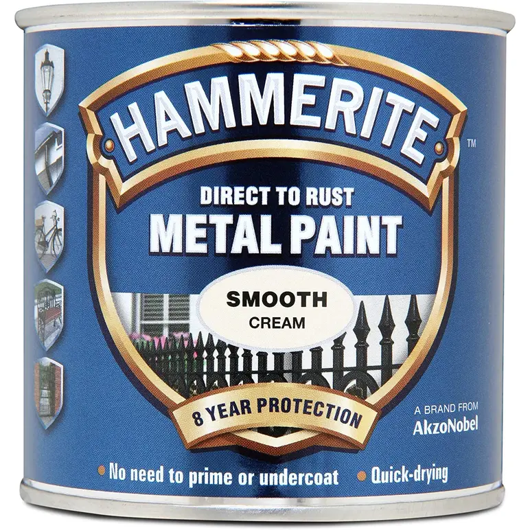 HAMMERITE METAL PAINT SMOOTH CREAM 250ml