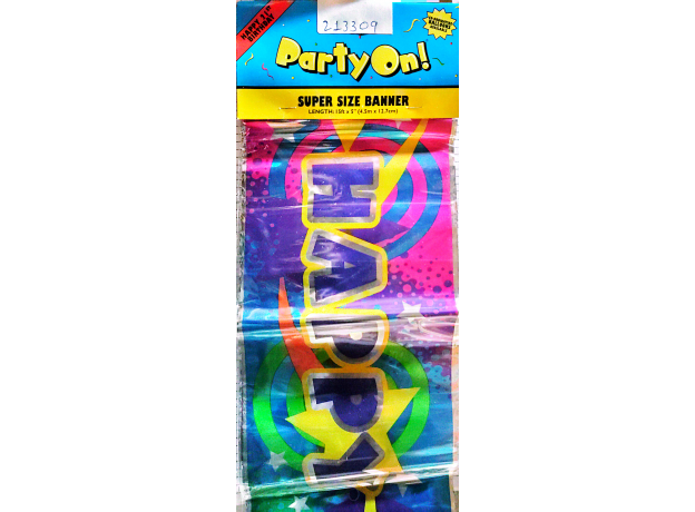 Happy 21st birthday banner 9 feet