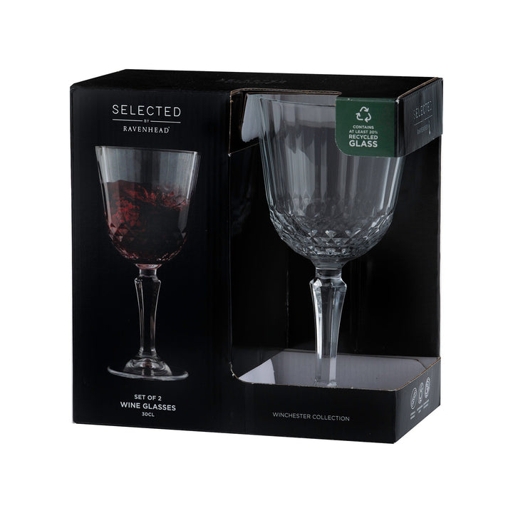 Ravenhead Winchester Set Of 2 Wine Glasses 30cl