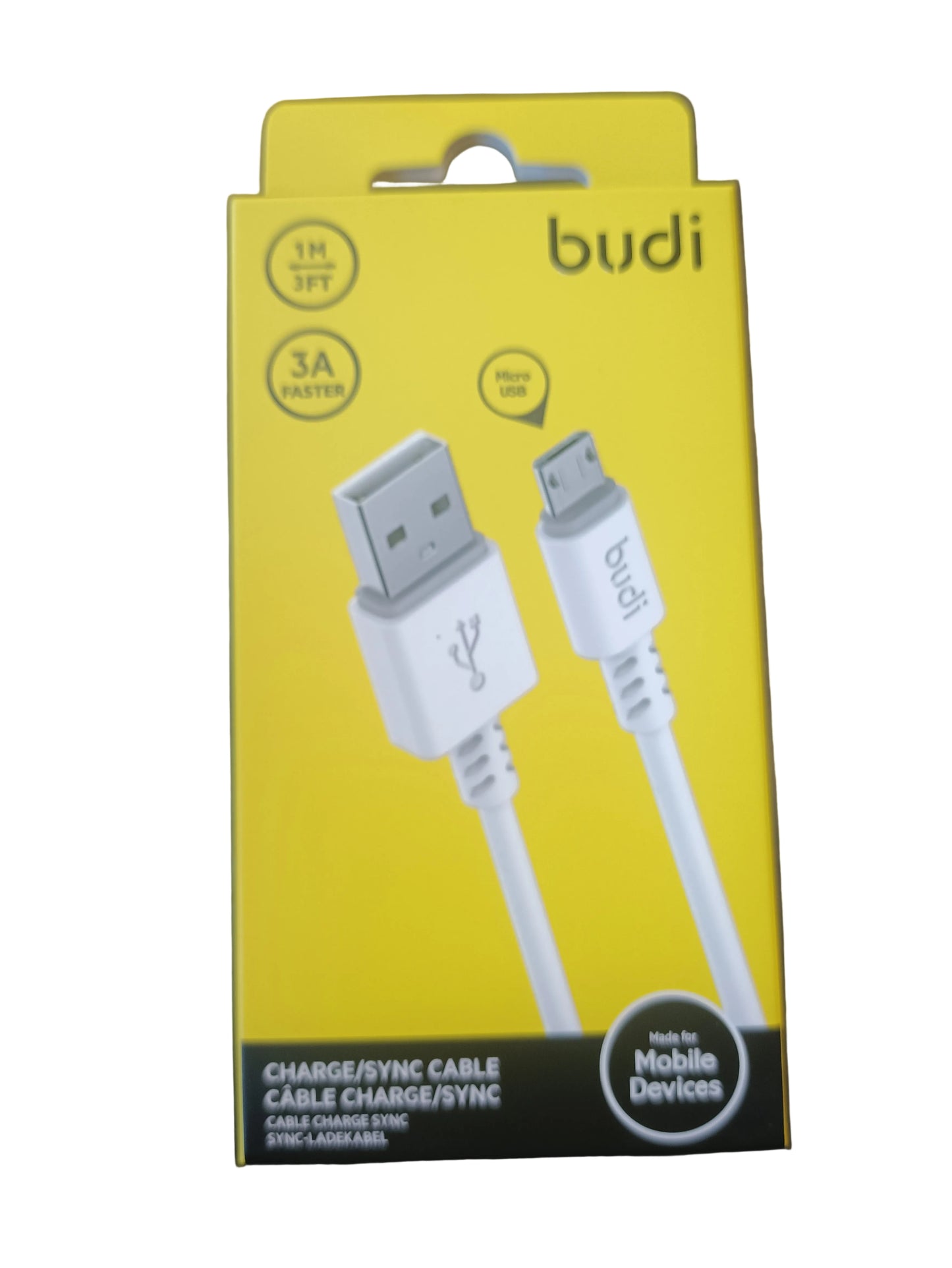 Budi Charging Cable USB To Micro 1m 3A