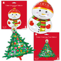 Giftmaker Snowman & Tree Foil Balloons Assorted Design