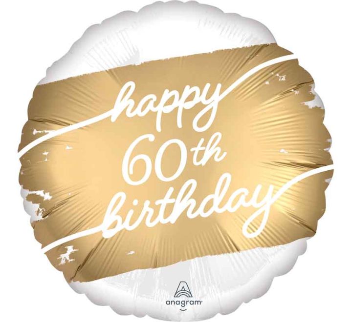 18in GOLDEN AGE 60 FOIL BALLOON