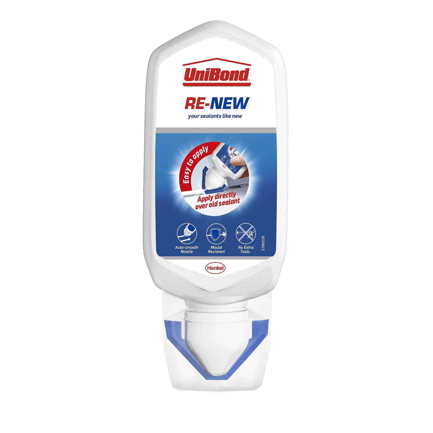 UniBond ReNew Tube de mastic sanitaire blanc à base d'eau pour salle de bain et cuisine, 80ml