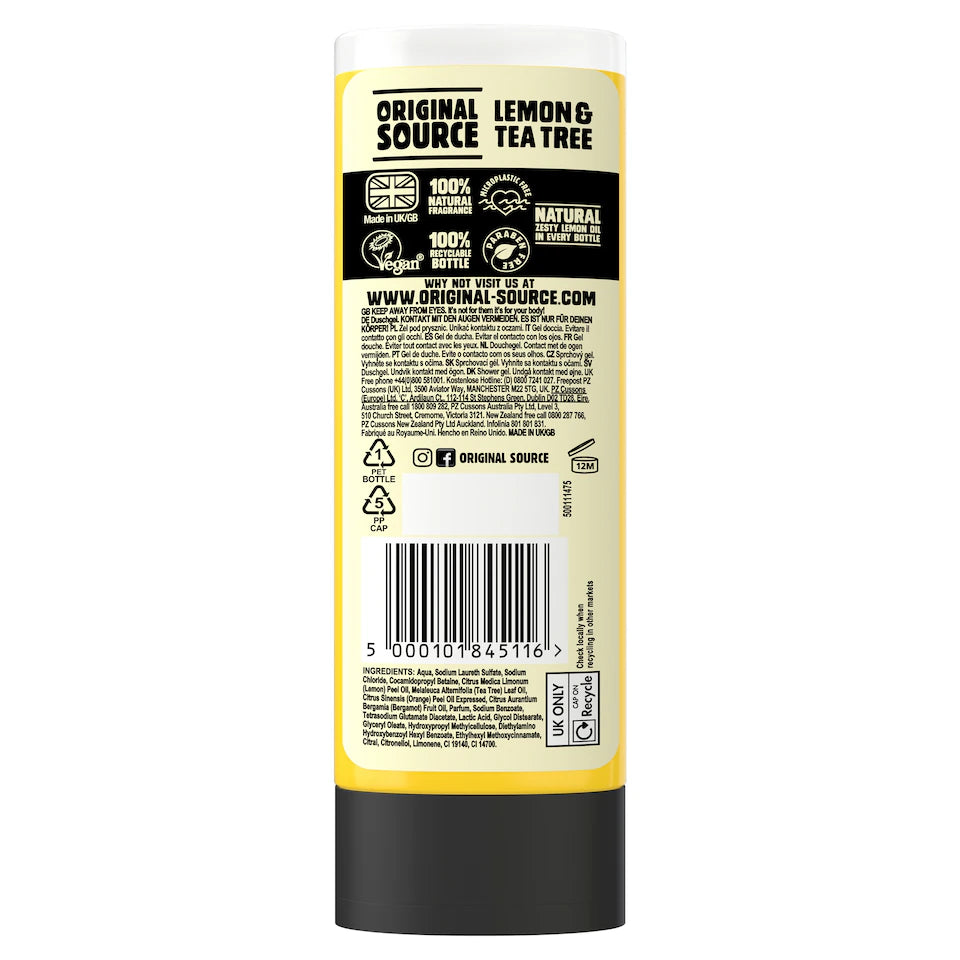 Original Source Lemon & Tea Tree Shower Gel 250M