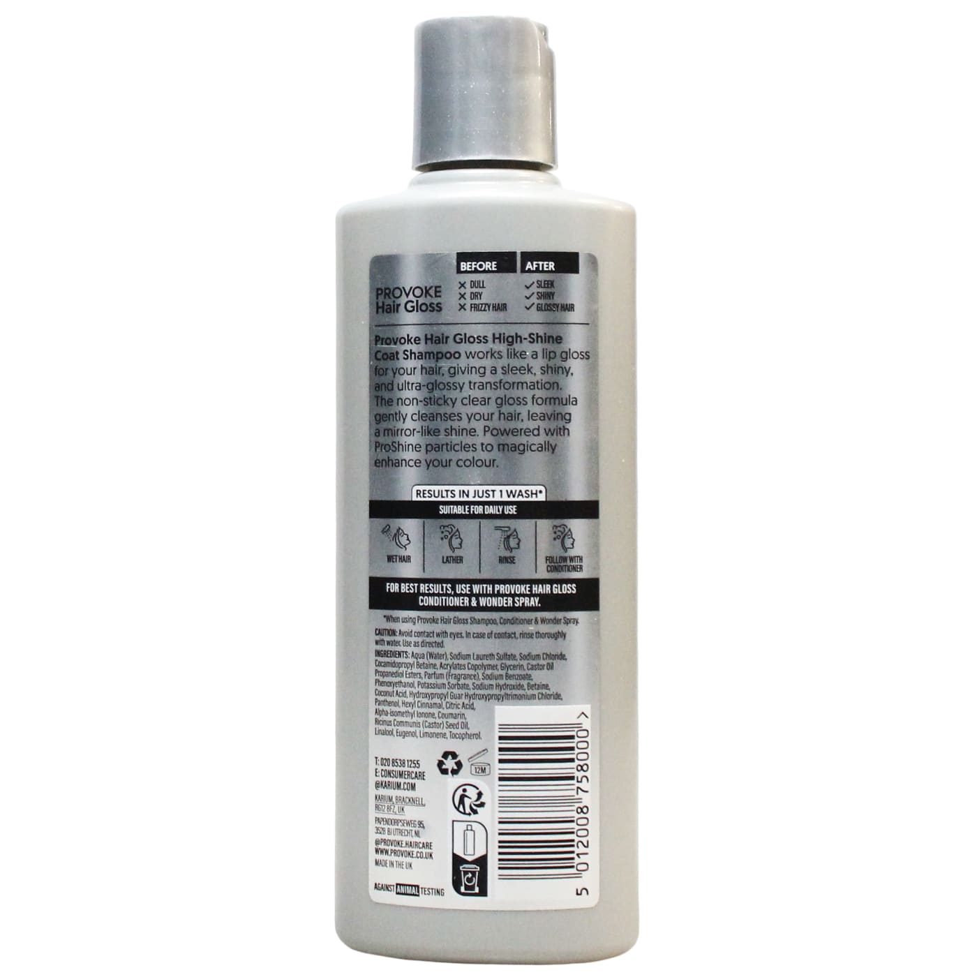 Provoke 200ml Shampoo Hair Gloss