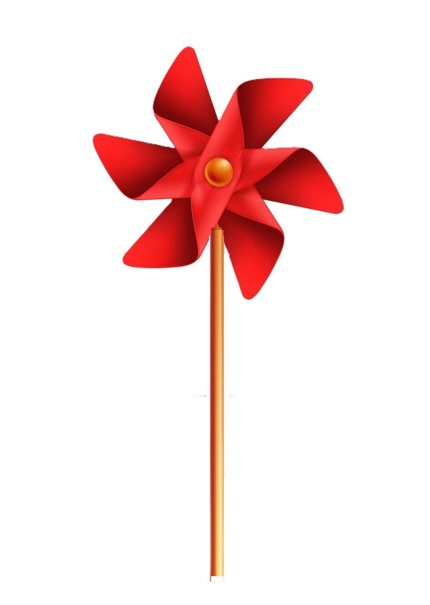 KANDY TOYS ASSORTED HOT COLOUR WINDMILLS 17CM. TY1830