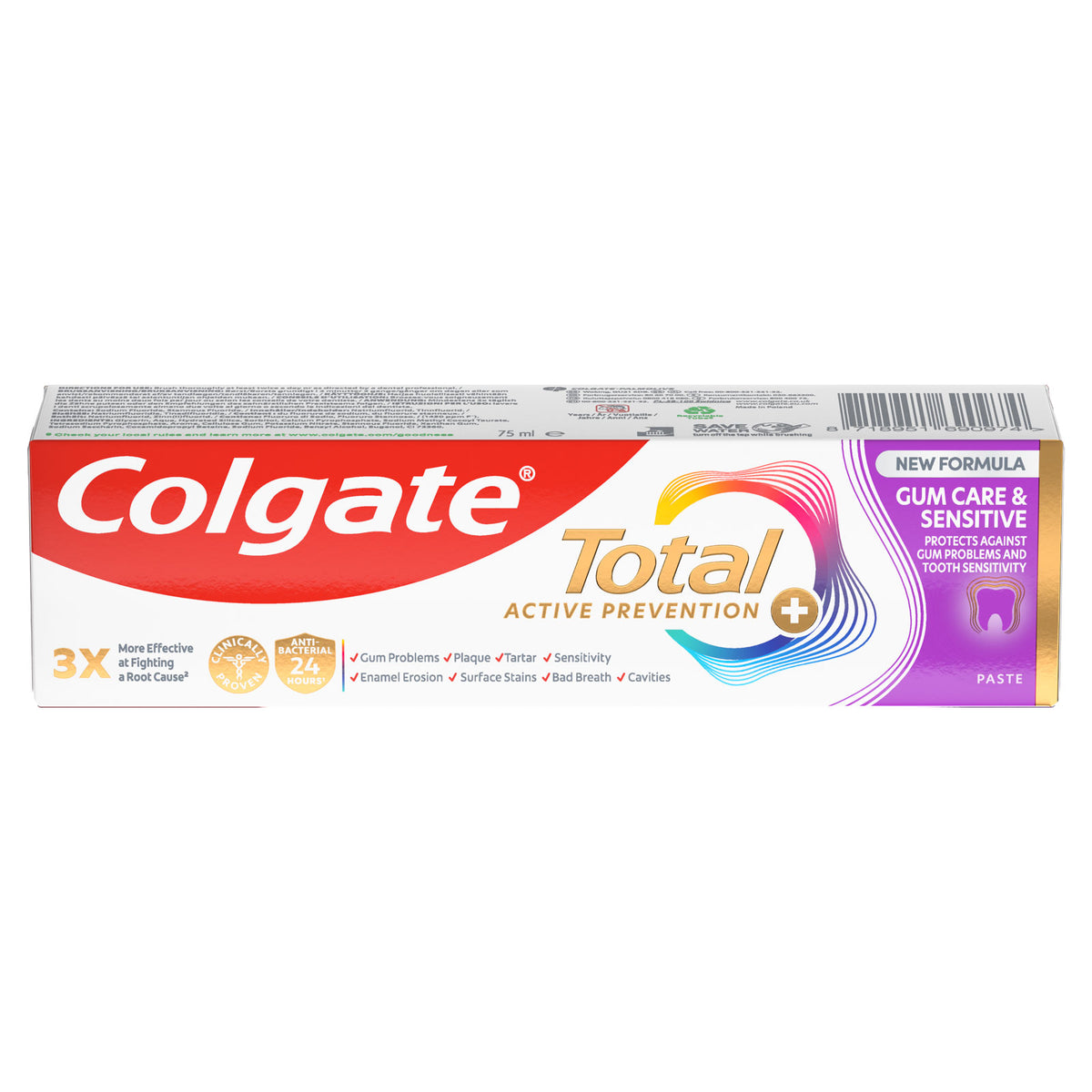 Colgate Total Active Prevention+ Gum Care & Sensitive Toothpaste 75ml