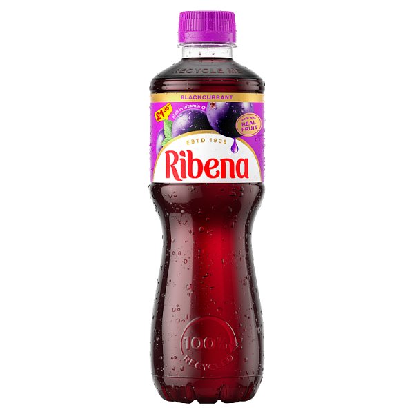Ribena Blackcurrant Pm £1.35 500ml