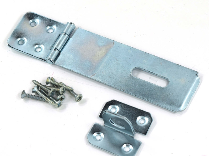 Hasp & Staple 6" - Bright Zinc Plated - 150mm