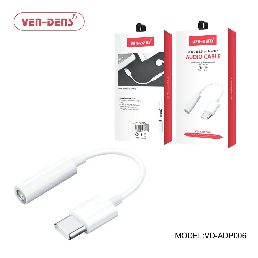 Câble audio adaptateur USB-C vers jack 3,5 mm