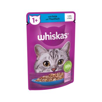 Whiskas 1+ Terrines en gelée pour chat adulte au thon 85g