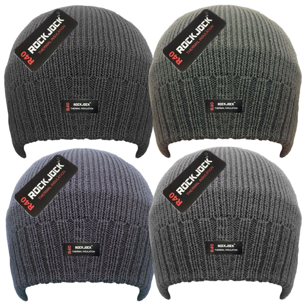 MENS BEANIE THERMAL HAT ASST