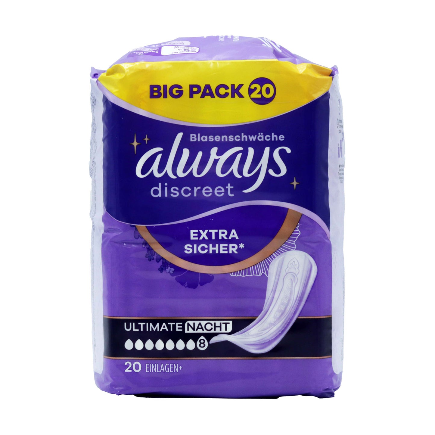 ALWAYS DISCREET INCONTINENCE NIGHT 20s