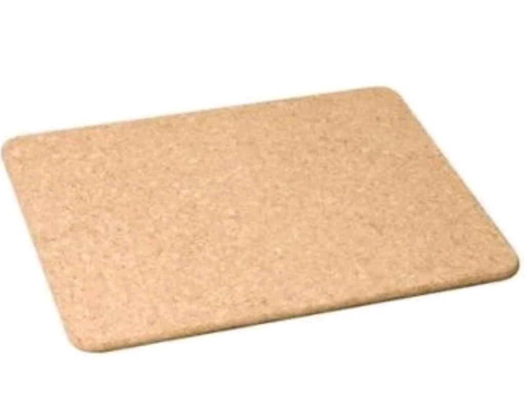 Tapis de bain en liège Apollo 1571, plastique, 45 x 60 cm, rectangulaire