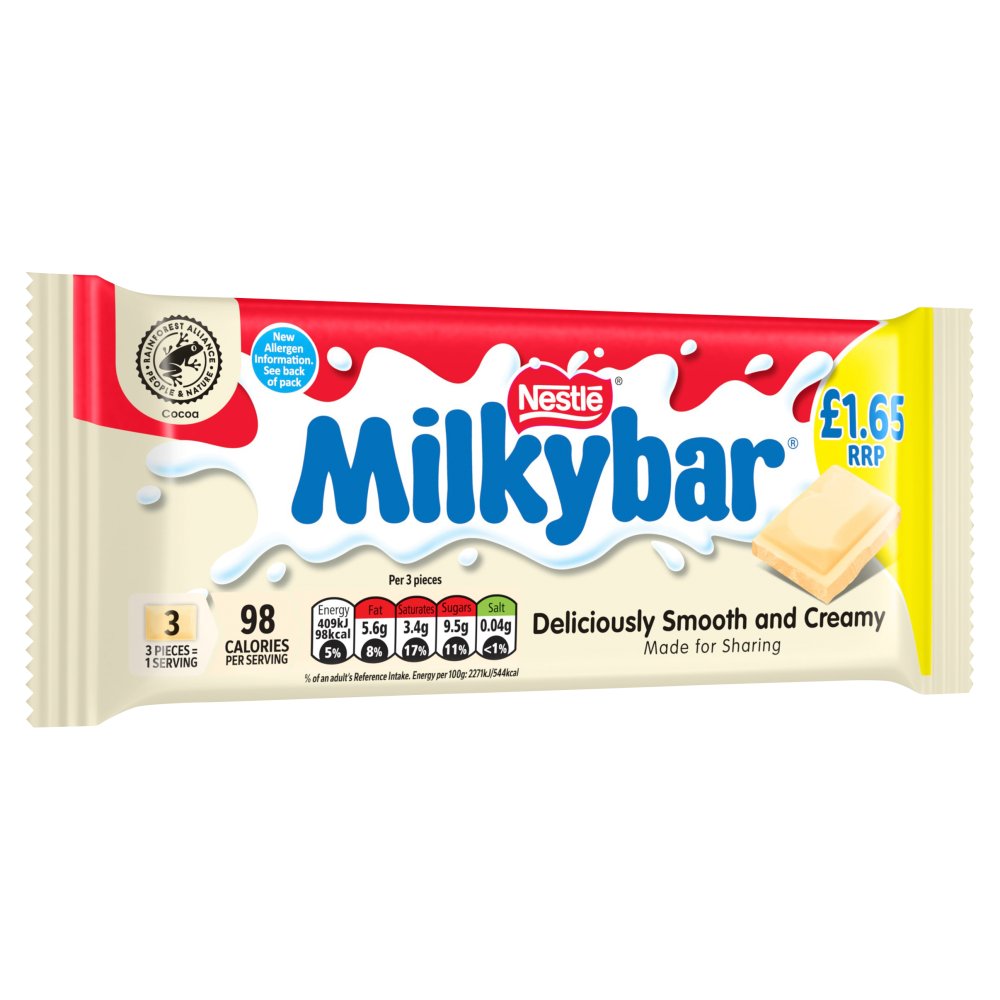 Milkybar® White Chocolate Bar 90g PMP £1.65