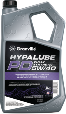 GRANVILLE HYPALUBE PD ENTIÈREMENT SYNTHÉTIQUE 5W/40Granville Hypalube PD 5L