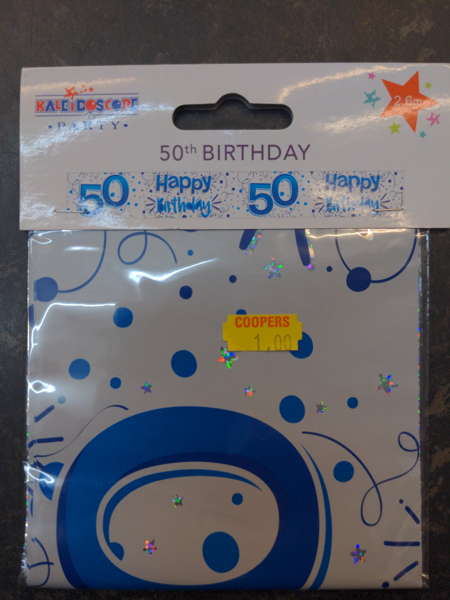 Happy 50th birthday banner 9 feet