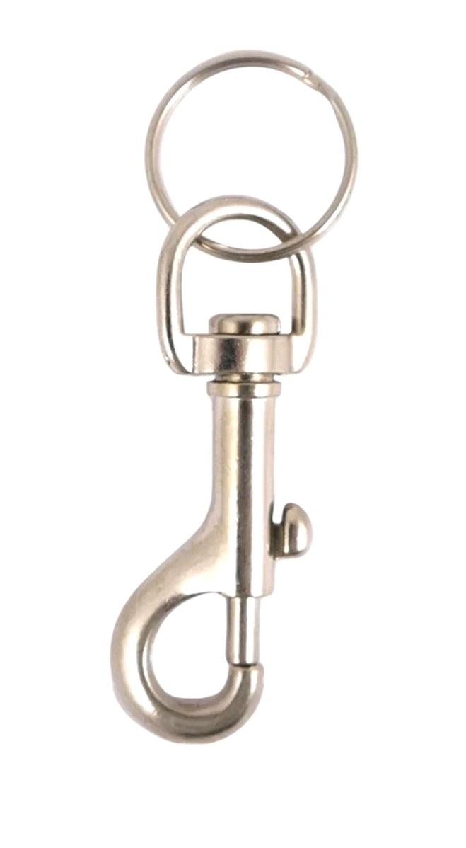 Hipster Belt Keyring - Strong Metal Clip Clasp Ring Security Loop
