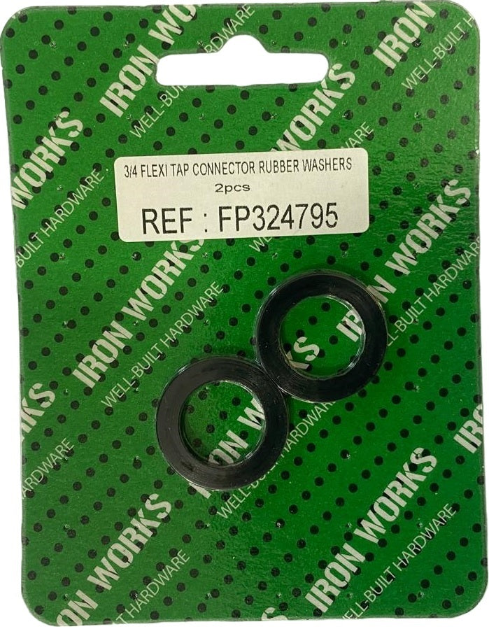 4863 - FP324795 - WASHER FOR 3/4 FLEXI TAP CONNECTOR RUBBER (2PACK)