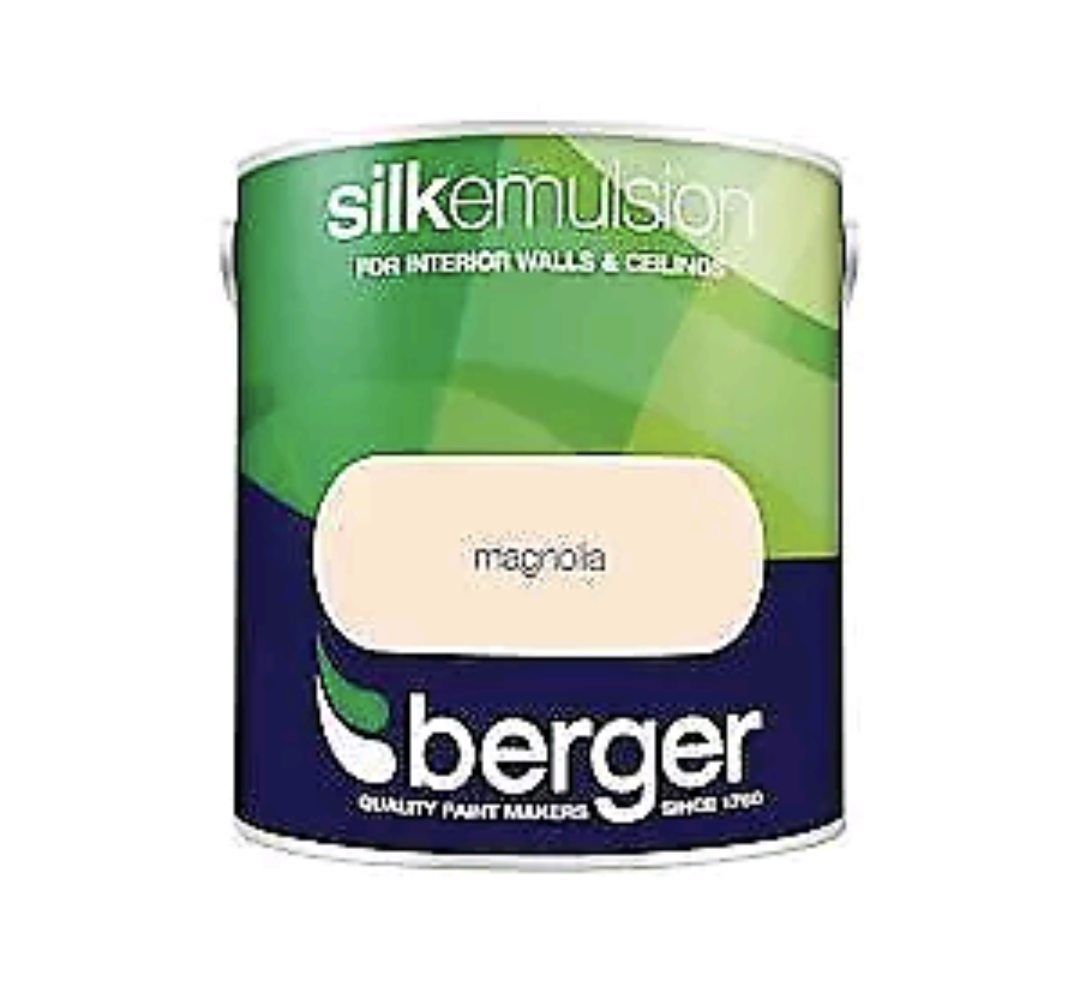 Peinture émulsion Berger effet soyeux Magnolia - 2,5L