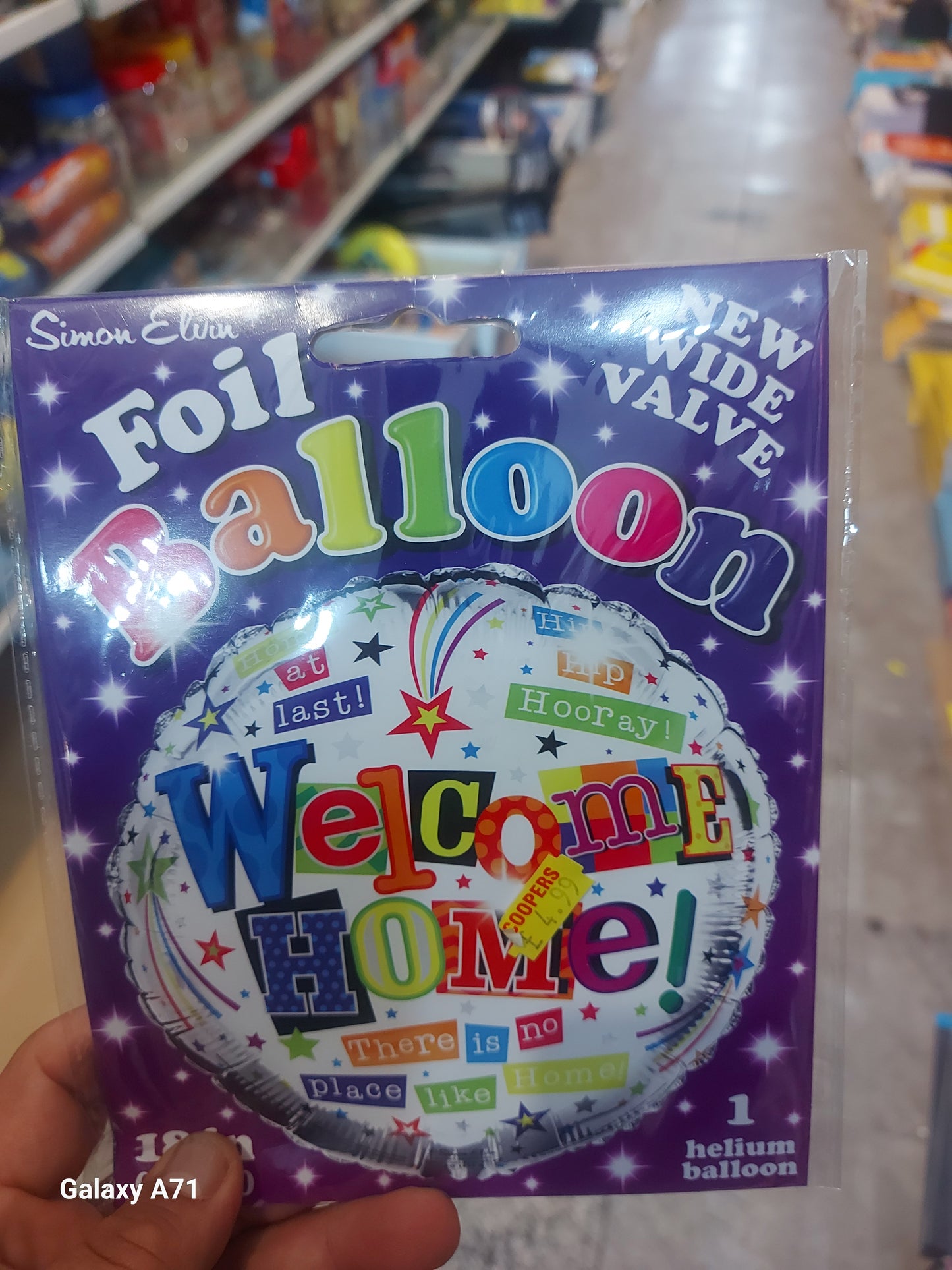 Foil helium ballon Welcome home