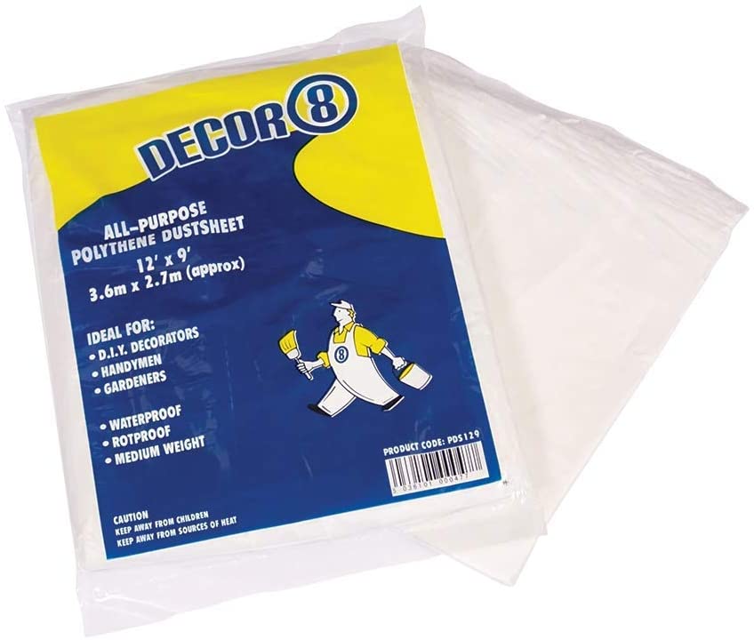 Polythene Dustsheet 12'x9' 3.6mx2.7m approx