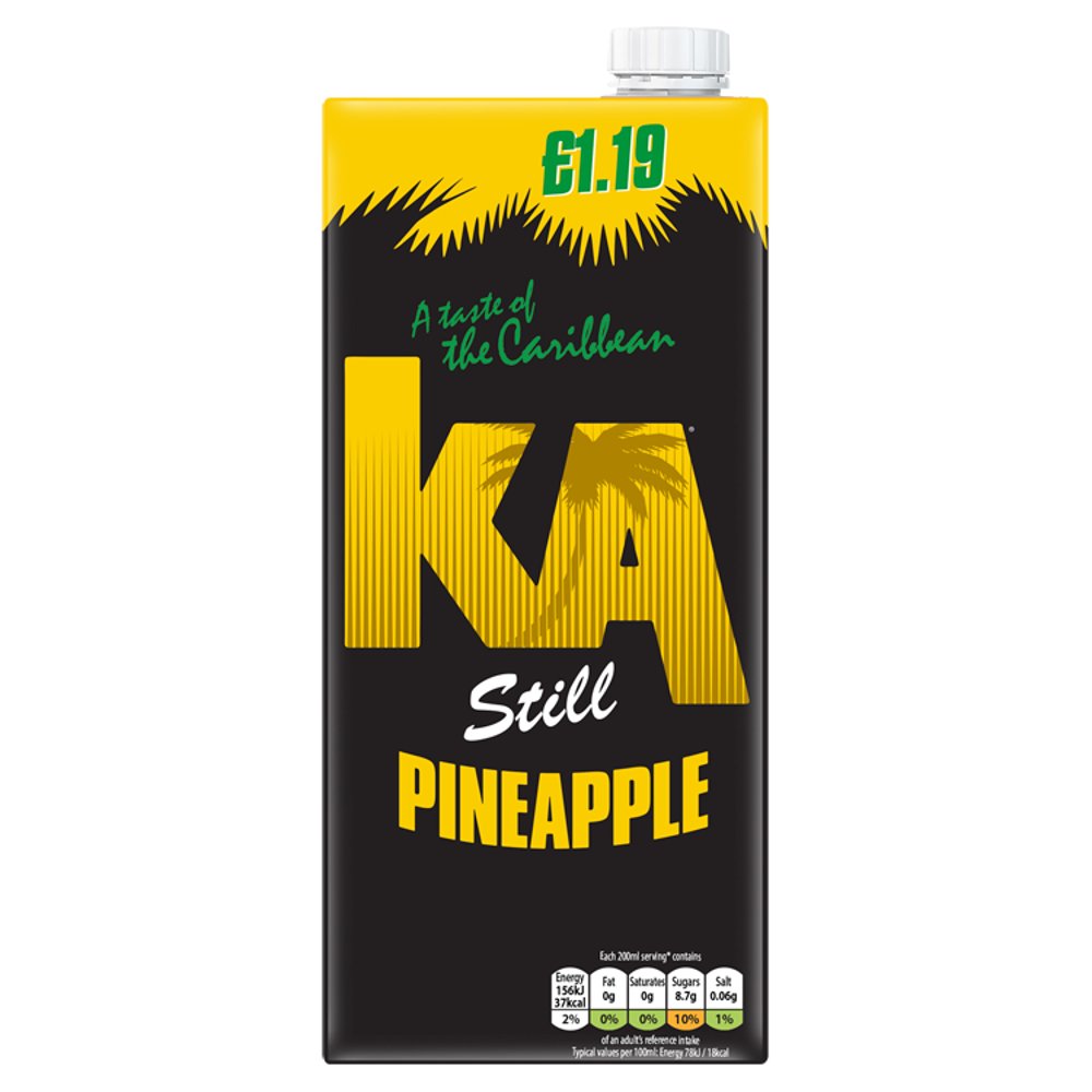 KA Boisson gazeuse Ananas 1 litre