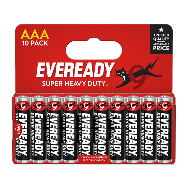 Eveready AAA Super Heavy Duty - Pack of 10