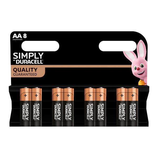 Piles Duracell Simply AA x8